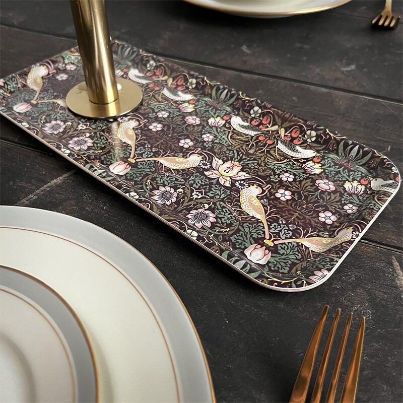 Tray with Strawberry Thief – William Morris design